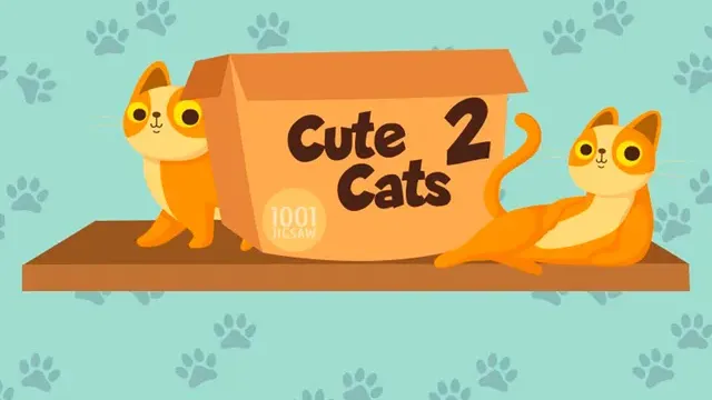 1001 Jigsaw. Cute Cats 2 cover