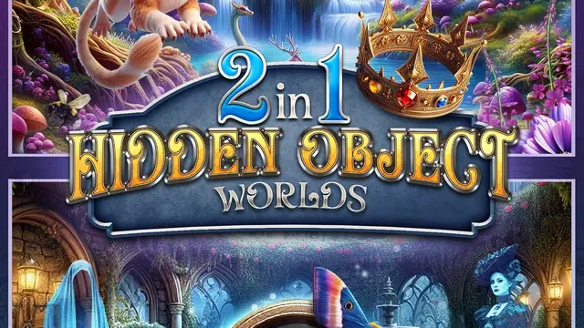 2 in 1 Hidden Object Worlds cover