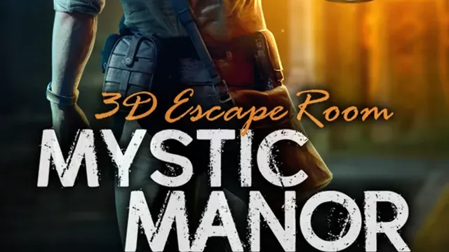 3D Escape Room: Mystic Manor cover