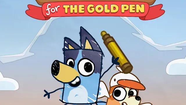 Bluey's Quest For The Gold Pen cover