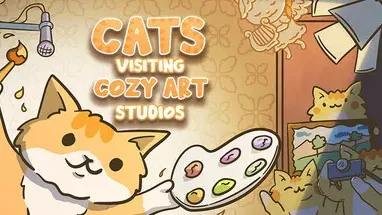 Cats Visiting Cozy Art Studios cover