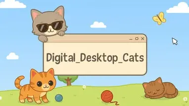 Digital Desktop Cats cover