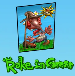 Rake in Grass logo