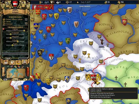 For The Glory: A Europa Universalis Game screenshot