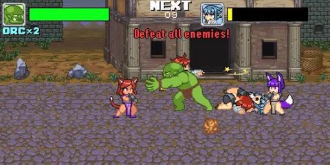 Monster Girl Conquest Records Battle Orc screenshot