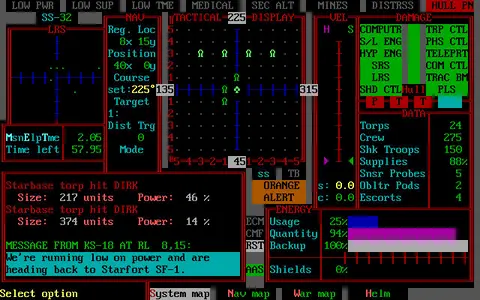 STAR FLEET II - Krellan Commander Version 2.0 screenshot