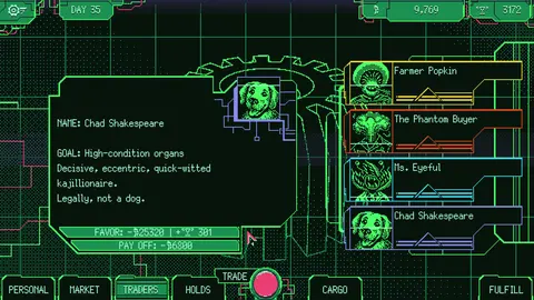Space Warlord Organ Trading Simulator screenshot