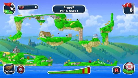 Worms Crazy Golf screenshot