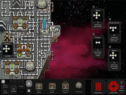 Spacechem screenshot