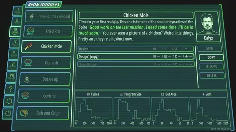 Neon Noodles - Cyberpunk Kitchen Automation screenshot