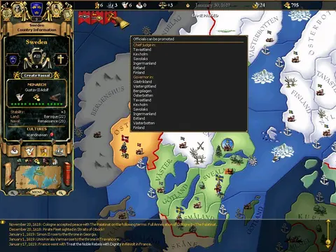 For The Glory: A Europa Universalis Game screenshot