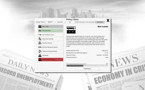 Democracy 3 screenshot