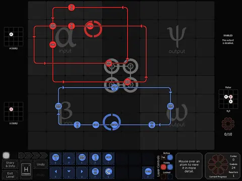 Spacechem screenshot