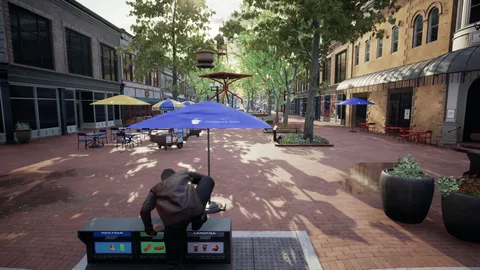 Downtown Rush: The Parkour Game screenshot