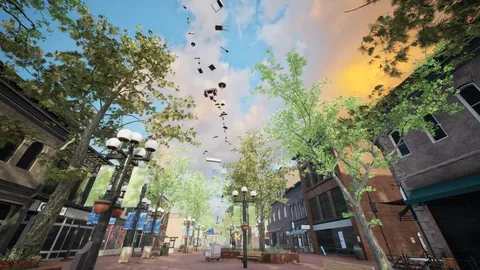 Downtown Rush: The Parkour Game screenshot