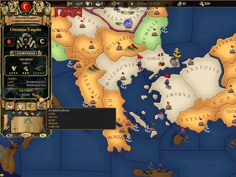 For The Glory: A Europa Universalis Game screenshot