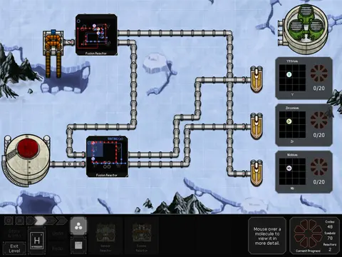 Spacechem screenshot