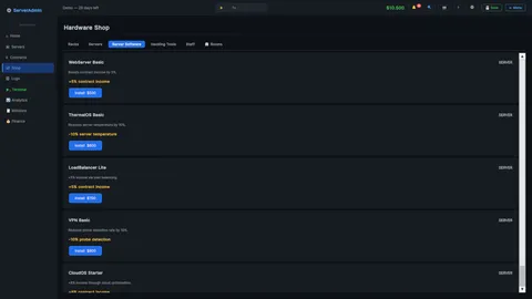 Server-Admin Simulation screenshot