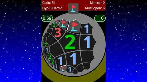 Non-Euclidean Minesweeper screenshot