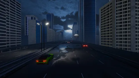 Motorcycle Night Ride screenshot