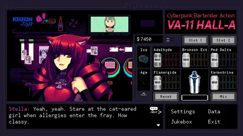 VA-11 Hall-A: Cyberpunk Bartender Action screenshot