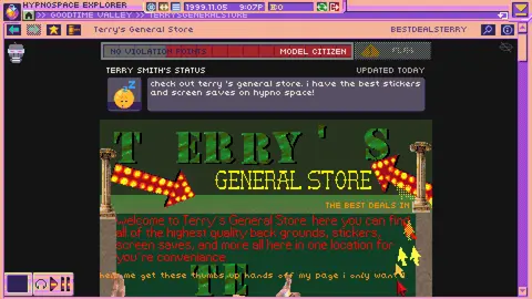 Hypnospace Outlaw screenshot