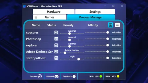 CPUCores :: Maximize Your FPS screenshot