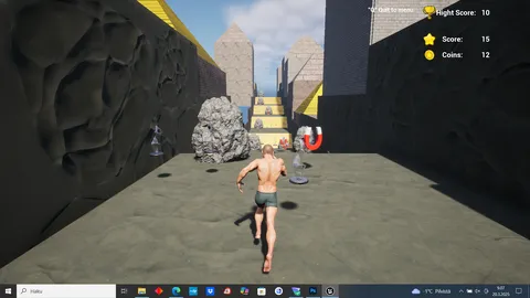 Man Without Clothes Runner screenshot