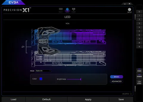 EVGA Precision X1 screenshot