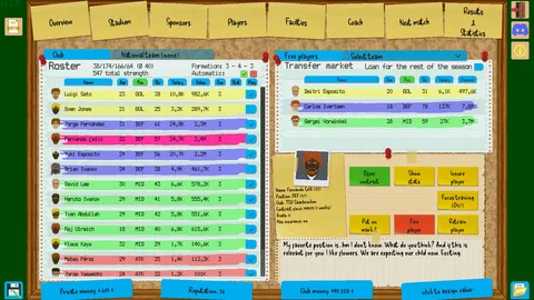 Boeckham's Football Manager screenshot
