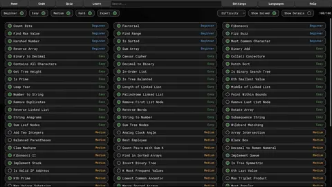 Code Trainer screenshot