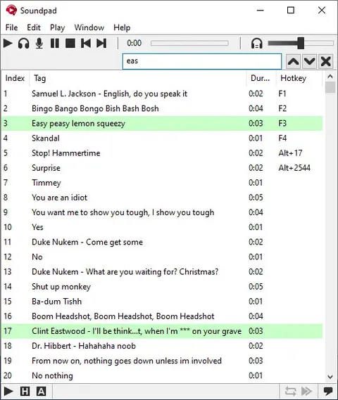 Soundpad screenshot