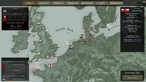 Ultimate Admiral: Dreadnoughts screenshot