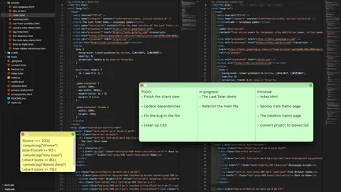 Plain Text Sticky Notes screenshot