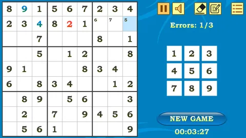 Sudoku screenshot