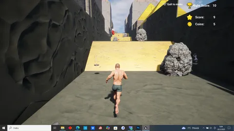 Man Without Clothes Runner screenshot