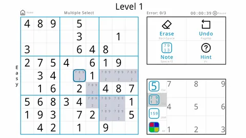 Minimalist Sudoku screenshot