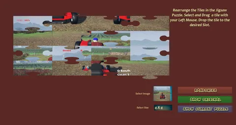 Lawnmower Game Jigsaw screenshot