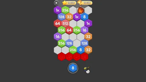 Hexa Fusion 2048 screenshot