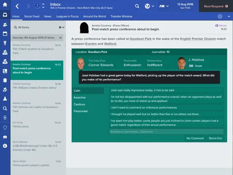 Football Manager 2018 screenshot