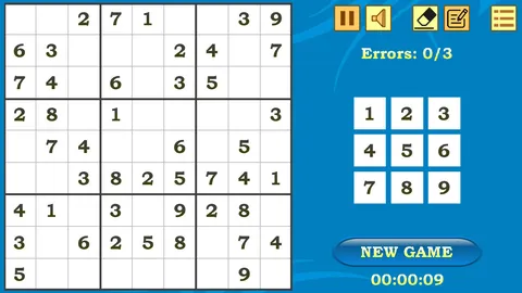Sudoku screenshot