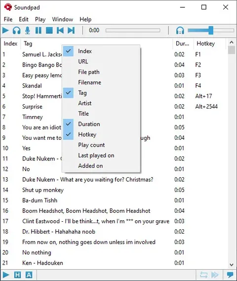 Soundpad screenshot