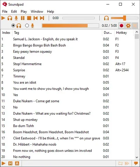 Soundpad screenshot