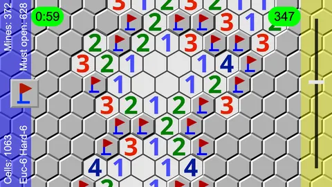 Non-Euclidean Minesweeper screenshot