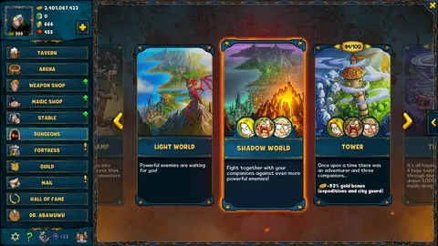 Shakes and Fidget screenshot