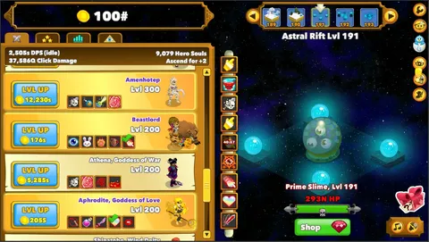 Clicker Heroes screenshot