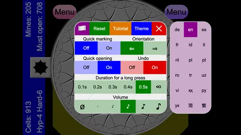 Non-Euclidean Minesweeper screenshot