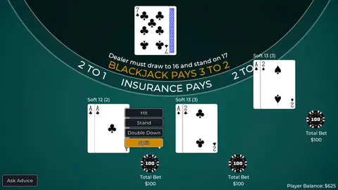 Player vs. Dealer Blackjack screenshot