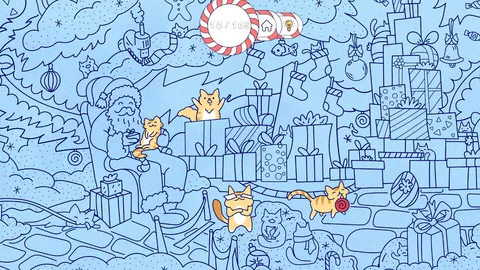 Cats Visiting Christmas Town screenshot