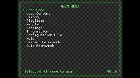 RetroArch screenshot